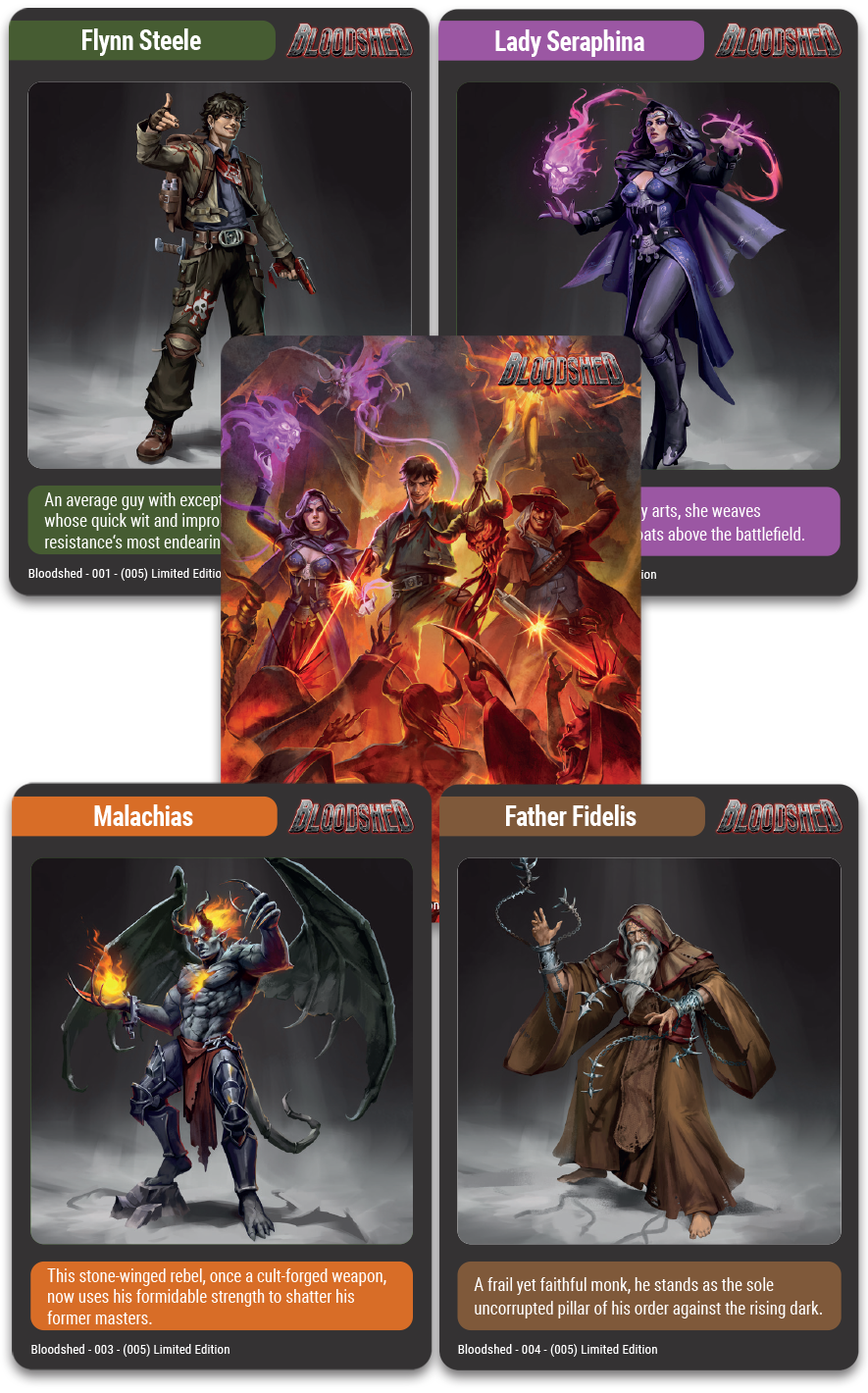 MTC#47: Home Safety Hotline, Bloodshed, Game #157 - Trading Card Bundle