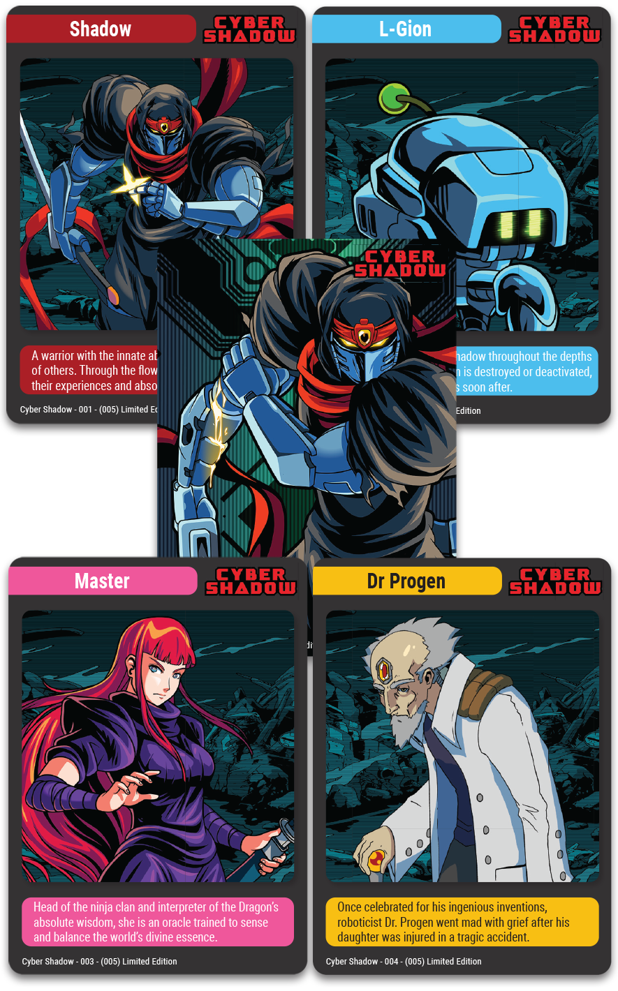 MTC#39: Cyber Shadow, #BLUD, A Highland Song - Trading Card Bundle