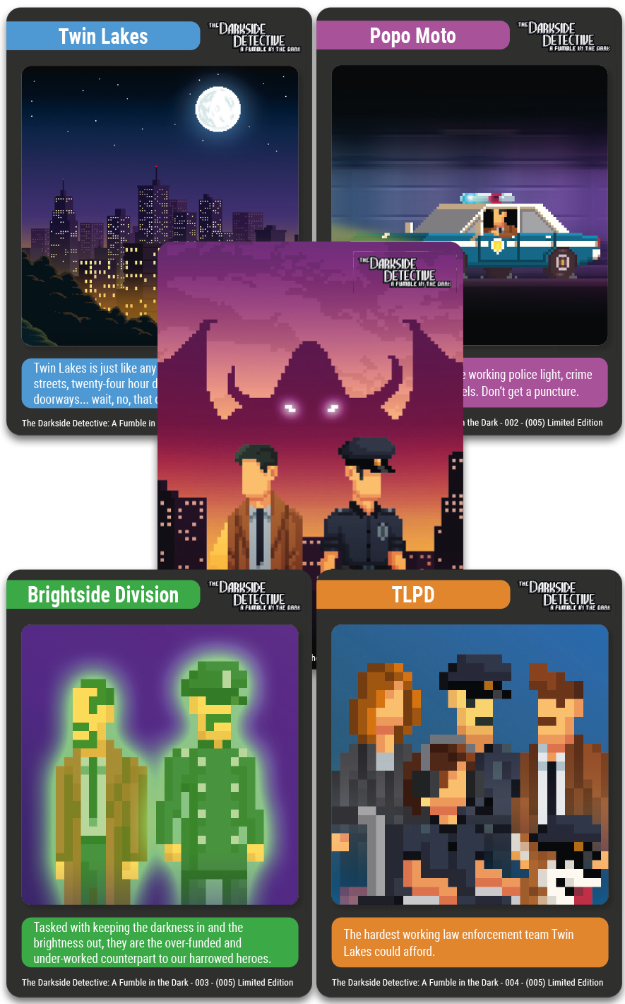 TC#101: The Darkside Detective: A Fumble in the Dark - Trading Card Booster Pack