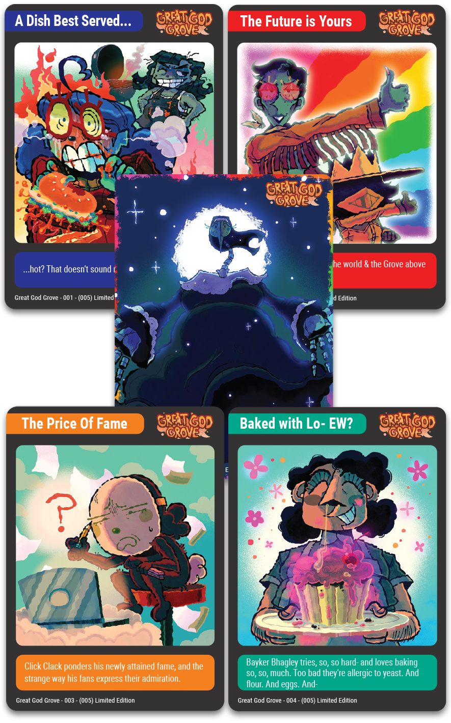 MTC#42: Vigil: The Longest Night, Great God Grove, Mail Time - Trading Card Bundle