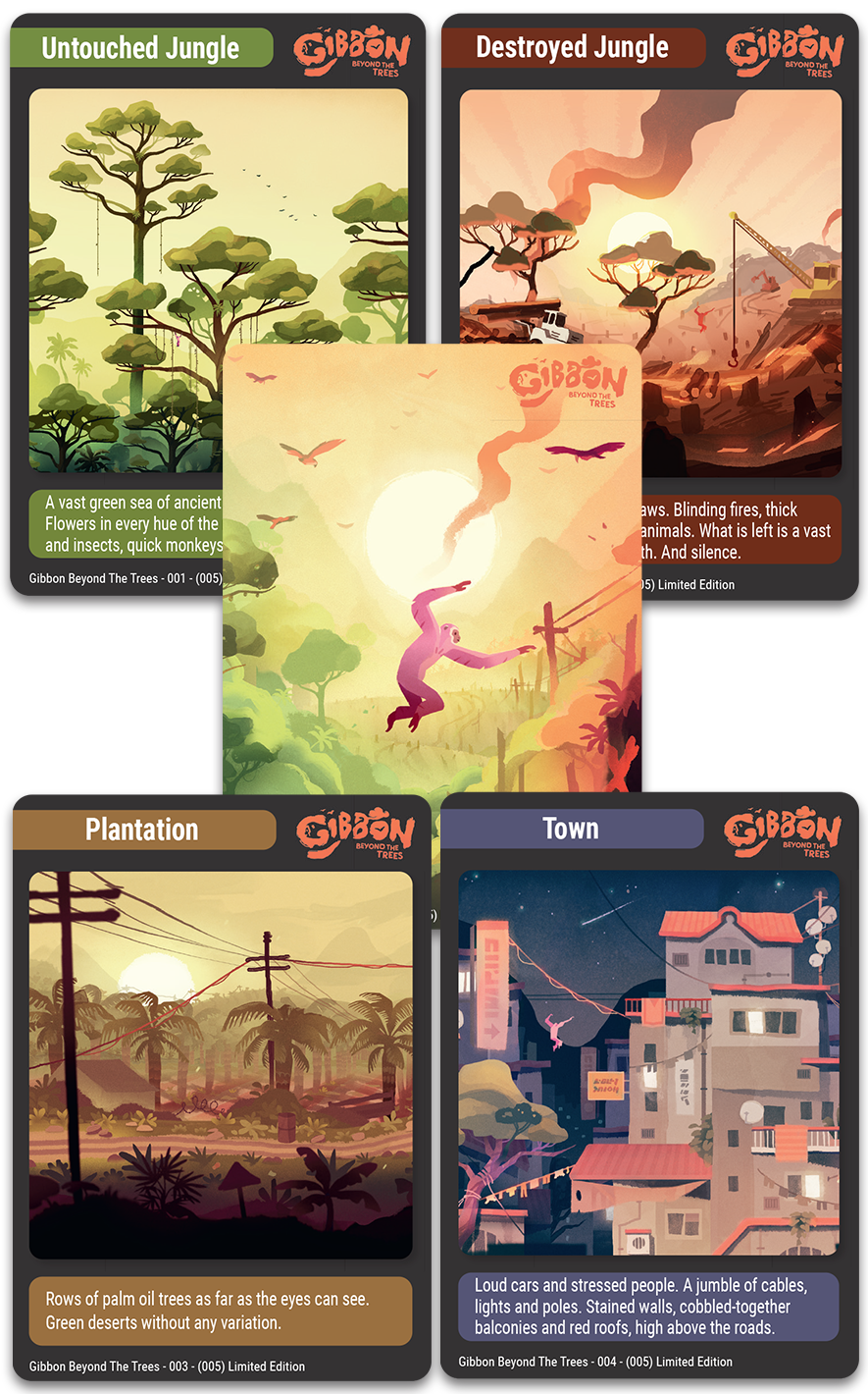 TC#121: Gibbon: Beyond the Trees - Trading Card Booster Pack