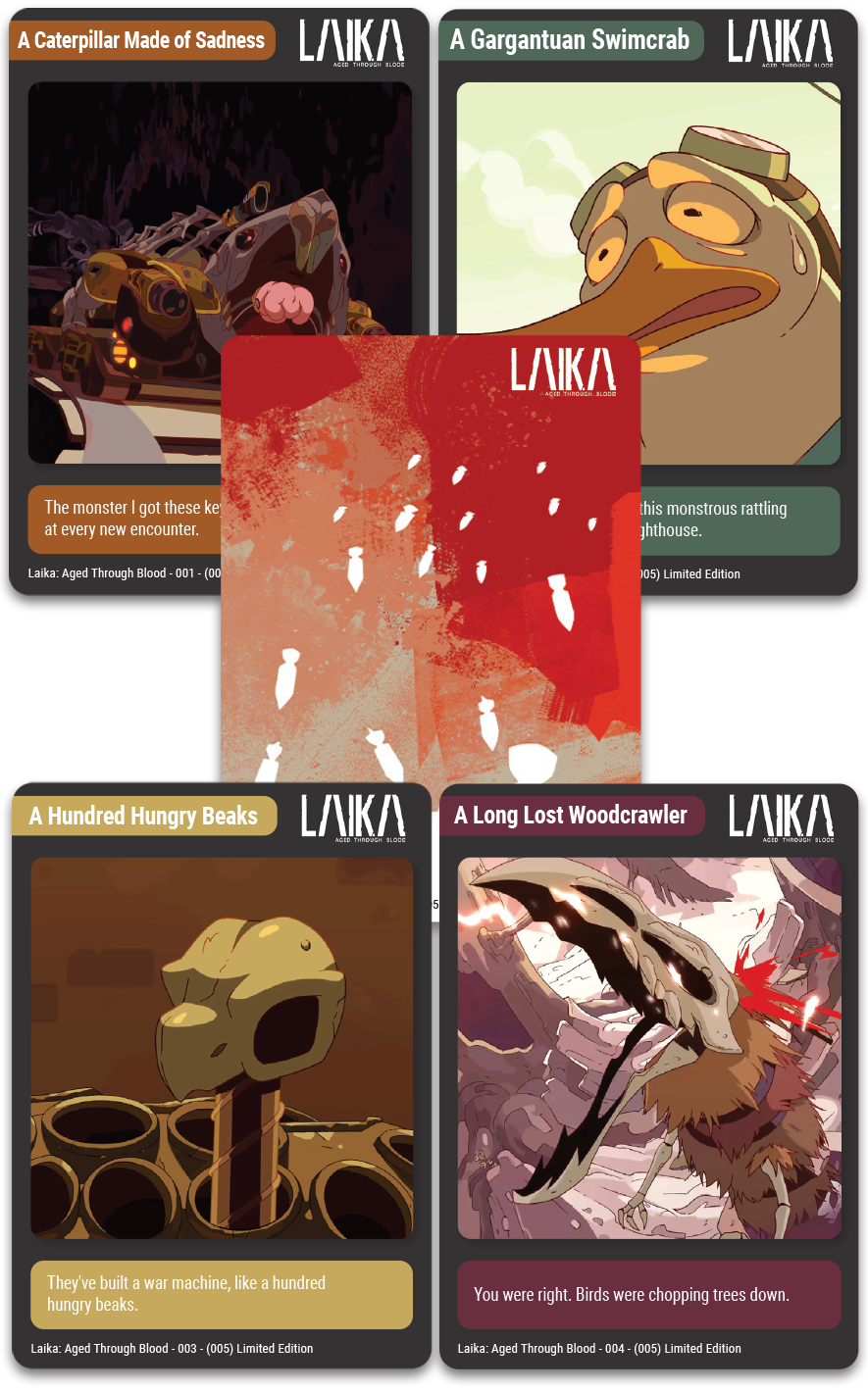 MTC#41: Laika: Aged Through Blood, The Pedestrian, Aka - Trading Card Bundle