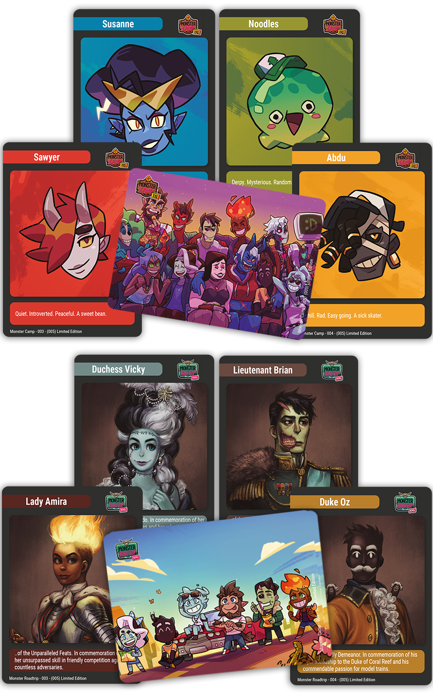 TC#107/108: Monster Camp and Monster Roadtrip - Trading Card Booster Pack