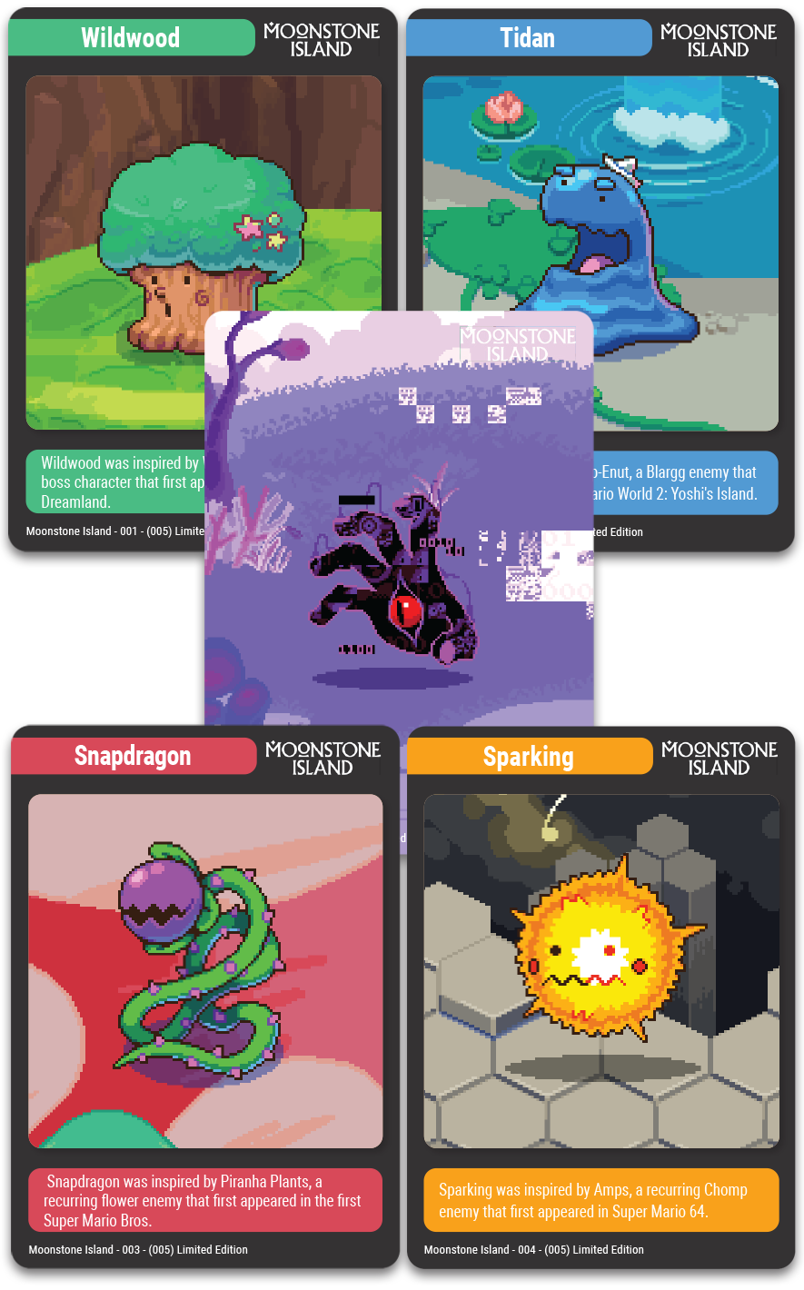 TC#143: Moonstone Island - Trading Card Booster Pack