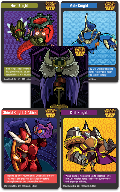MTC#45: Shovel Knight Dig, Dark Deity 1 & 2, Game #148 - Trading Card Bundle