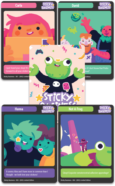 TC#159: Sticky Business - Trading Card Booster Pack
