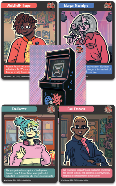 TC#163: Wax Heads - Trading Card Booster Pack