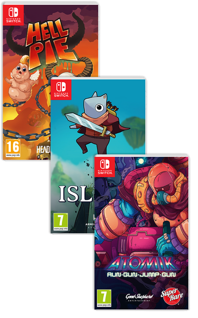 PB#25: Hell Pie, Islets, Atomik: RunGunJumpGun (Switch)