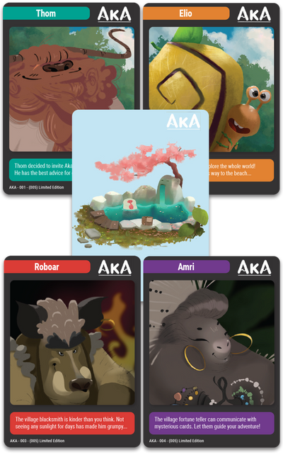 TC#136: Aka - Trading Card Booster Pack