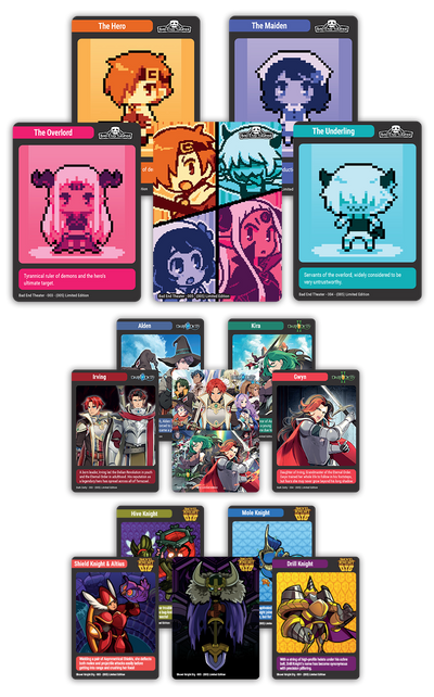 MTC#45: Shovel Knight Dig, Dark Deity 1 & 2, Bad End Theater - Trading Card Bundle