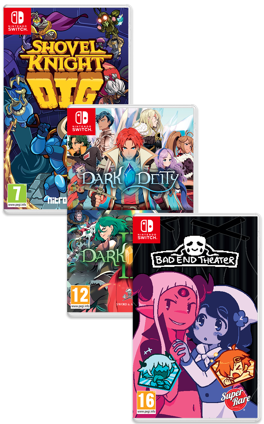 PB#45: Shovel Knight Dig, Dark Deity 1 & 2, Bad End Theater (Switch)