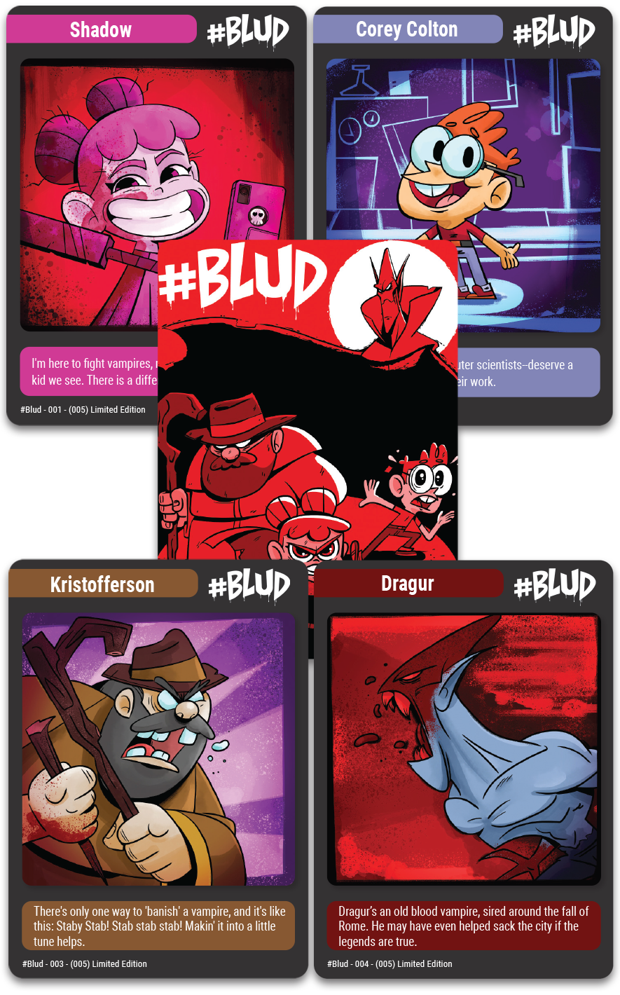 TC#129: #BLUD - Trading Card Booster Pack