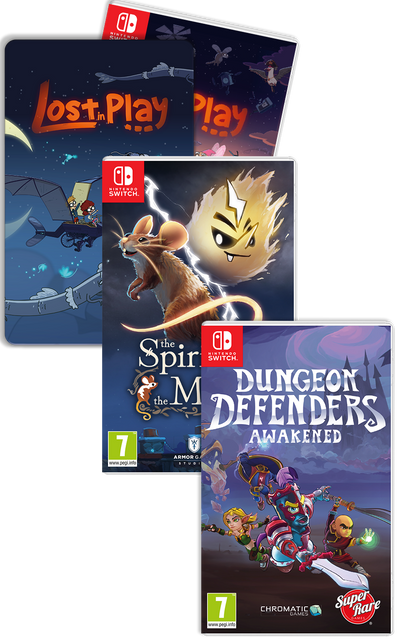 [Steelbook] PB#26: Lost in Play, Spirit & The Mouse, Dungeon Defenders: Awakened (Switch)