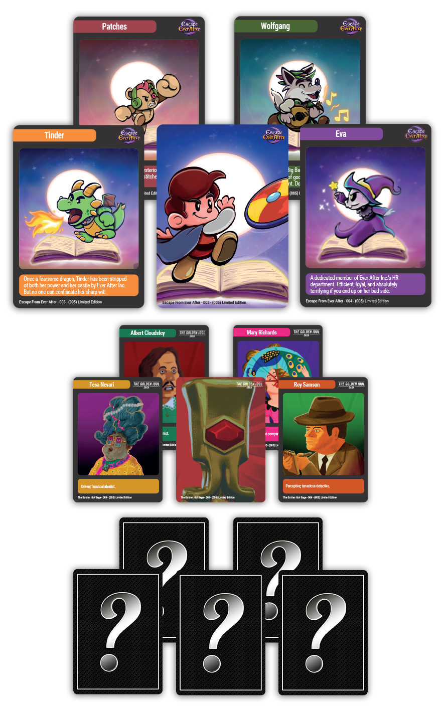 MTC#49: The Golden Idol Saga, Escape from Ever After, Game #163 - Trading Card Bundle