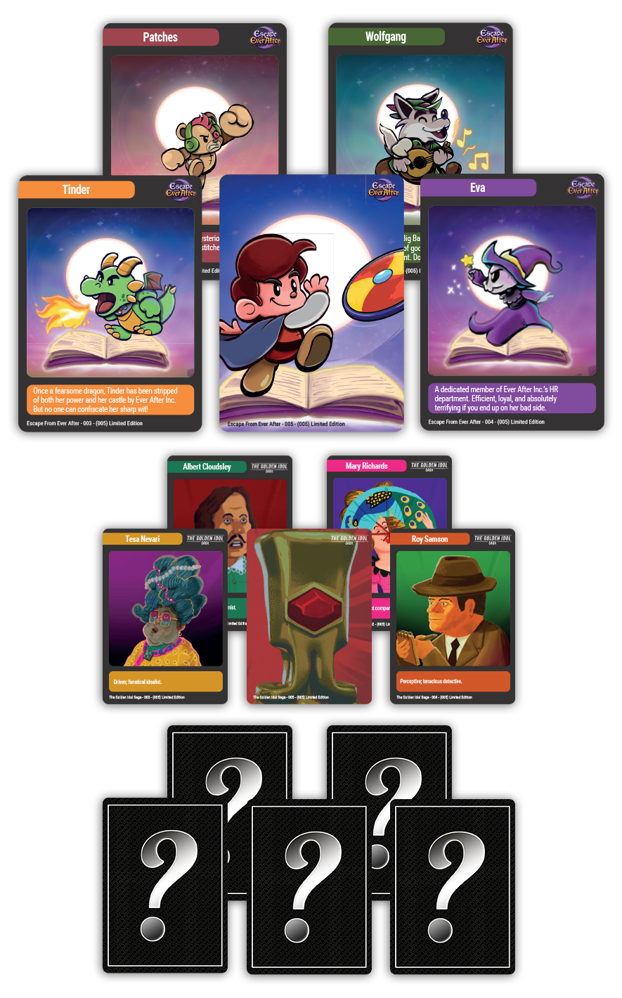 MTC#49: The Golden Idol Saga, Escape from Ever After, Game #163 - Trading Card Bundle