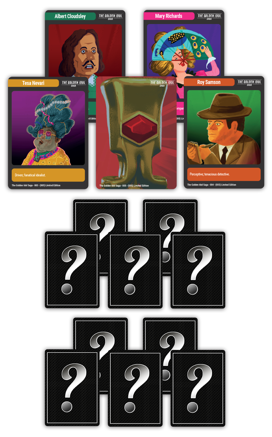 MTC#49: The Golden Idol Saga, Game #162, Game #163 - Trading Card Bundle