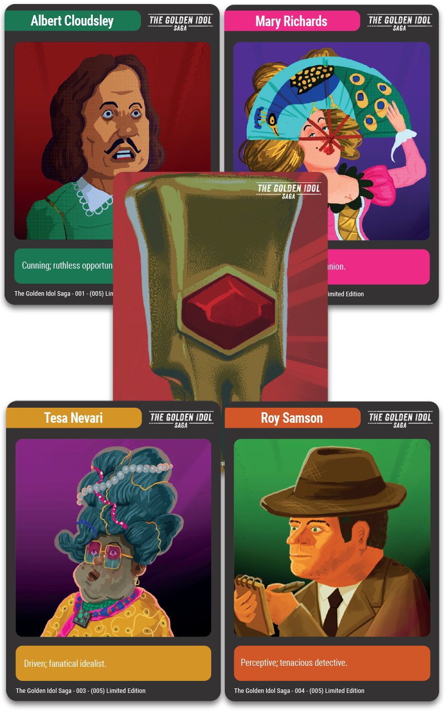 MTC#49: The Golden Idol Saga, Game #162, Game #163 - Trading Card Bundle