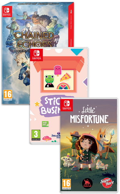 [Deluxe Edition] PB#48: Chained Echoes Complete Edition, Sticky Business, Little Misfortune (Switch)