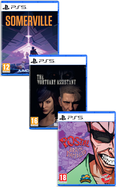 PS5 Bundle: The Mortuary Assistant, Somerville, POSTAL: Brain Damaged (PS5)