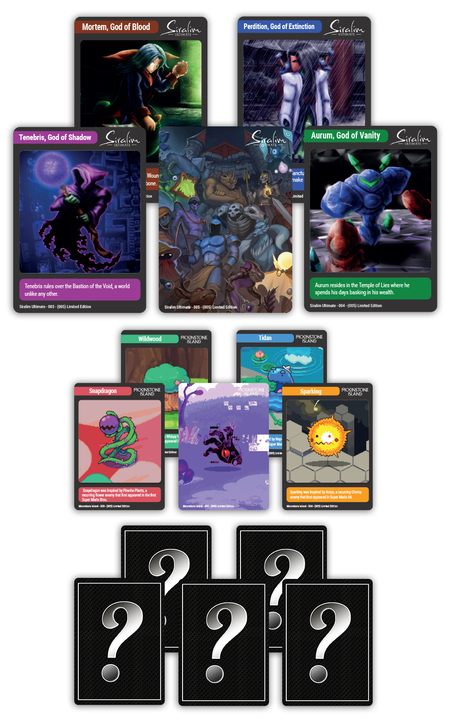 MTC#44: Moonstone Island, Siralim Ultimate, Game #145 - Trading Card Bundle