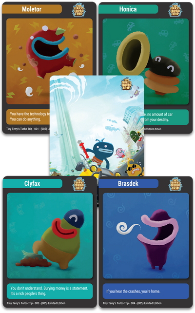 TC#150: Tiny Terry's Turbo Trip - Trading Card Booster Pack